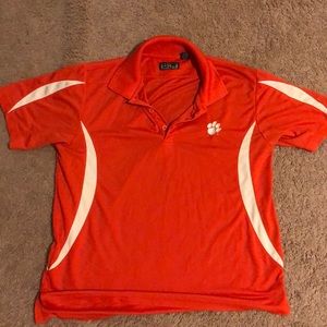 Men’s Large Clemson Short Sleeve Collared Shirt